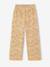 Girls' ribbed knit leggings beige+ecru+printed white - vertbaudet enfant 