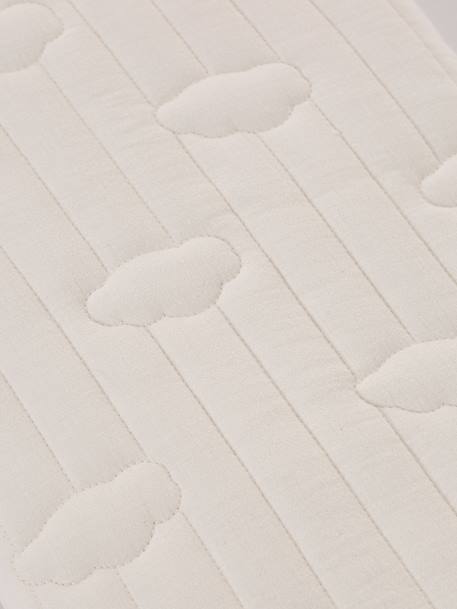 Carrycot Liner in Cotton Gauze grey blue+printed beige+white - vertbaudet enfant 