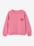 Sweat fille motif imprimé corail+pivoine+vanille+violet - vertbaudet enfant 