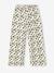 Girls' ribbed knit leggings beige+ecru+printed white - vertbaudet enfant 