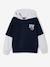 Boys' sports hooded sweatshirt navy blue - vertbaudet enfant 
