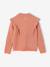 Fancy Ruffled Cardigan for Girls bronze+rosy - vertbaudet enfant 