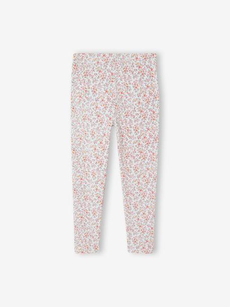 Printed Leggings for Girls almond green+aqua green+ink blue+printed green - vertbaudet enfant 