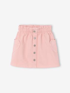 -Jupe fille poches coeurs