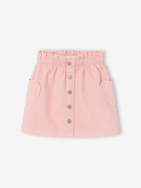 Skirt with Heart Pockets for Girls rose - vertbaudet enfant 