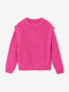 -Pull fille volant épaule