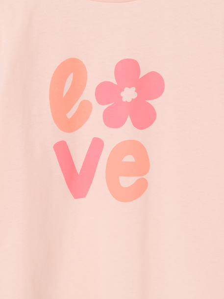 Pack of 3 long-sleeved girls' fancy t-shirts anthracite+coral+grey blue+grey green+indigo+rose - vertbaudet enfant 