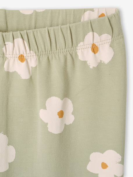 Printed Leggings for Girls almond green+aqua green+ink blue+printed green - vertbaudet enfant 