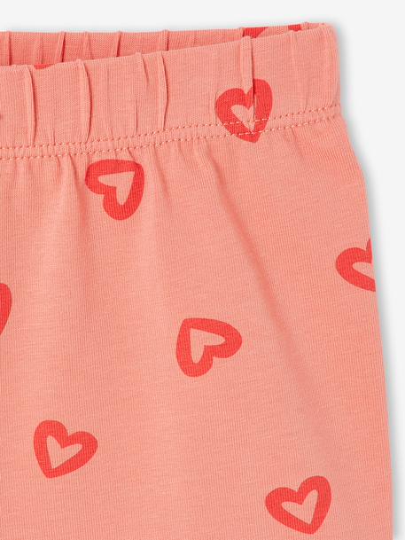 Pack of 2 girls' cycling shorts beige+coral - vertbaudet enfant 