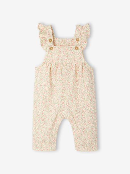 Fleece Dungarees + Headband for Babies ecru+vanilla - vertbaudet enfant 