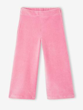 Girls-Wide Corduroy Trousers for Girls