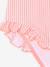 Striped 2-Piece Swimsuit for Girls coral - vertbaudet enfant 