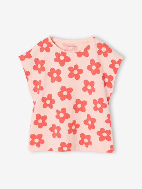 Pack of 3 girls' short-sleeved t-shirts - BASICS grey blue+pale blue+rosy - vertbaudet enfant 