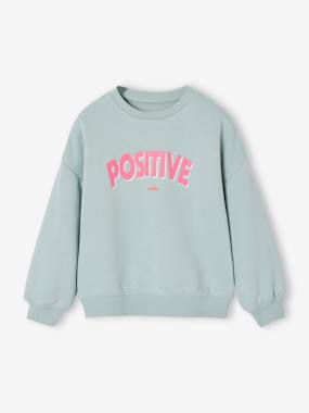 Fille-Pull, gilet, sweat-Sweat-Sweat fille message positif
