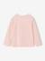 Long-Sleeved T-Shirt for Girls, BASICS ecru+navy blue+pale pink+raspberry pink - vertbaudet enfant 