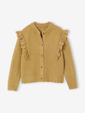 -Gilet fille volants fantaisie