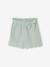 Frilly girls' shorts in cotton gauze pale pink+sage green - vertbaudet enfant 