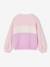 Colourblock Sweatshirt for Girls pale pink - vertbaudet enfant 