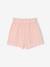 Frilly girls' shorts in cotton gauze pale pink+sage green - vertbaudet enfant 