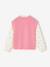 Girl's 2-in-1 jumper with sleeves grey blue+rose - vertbaudet enfant 