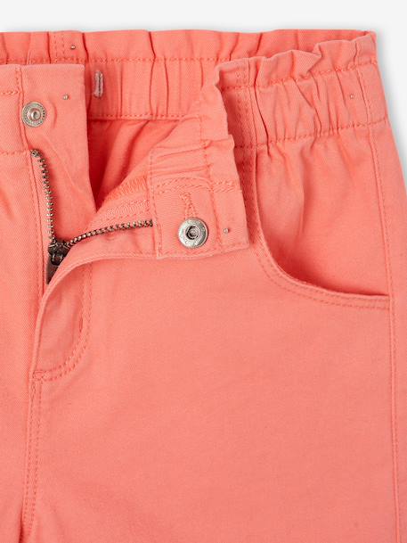 Girls' easy pull-on tregging shorts - BASICS rose+sage green+violet - vertbaudet enfant 