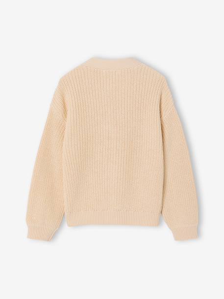 Rib Knit Cardigan for Girls rose+vanilla - vertbaudet enfant 