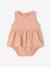 Dress with Integrated Bodysuit for Newborns old rose - vertbaudet enfant 