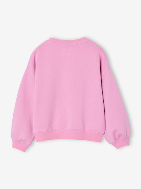 Long-Sleeved Sweatshirt for Girls mauve - vertbaudet enfant 