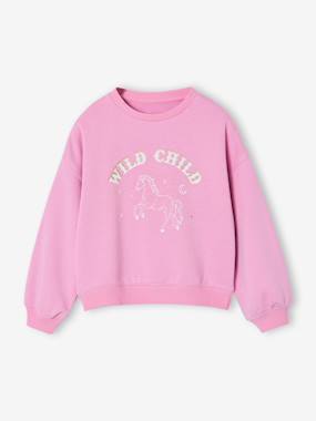 Sweat fille manches longues - vertbaudet enfant Fille-Sweat fille manches longues