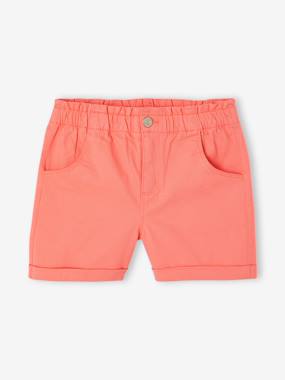 Girls-Girls' easy pull-on tregging shorts - BASICS