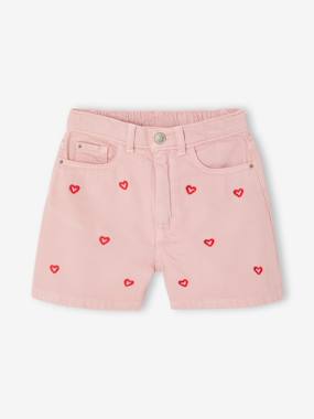 Girls-Embroidered girl's short
