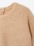 Openwork Knit Jumper for Girls marl beige - vertbaudet enfant 