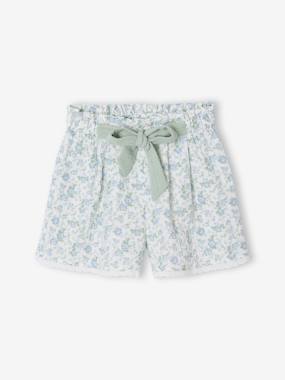 Girls-Cotton gauze shorts for girls 
