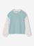 Girl's 2-in-1 jumper with sleeves grey blue+rose - vertbaudet enfant 