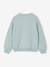 Girl's sweatshirt with positive message aqua green+pale pink - vertbaudet enfant 