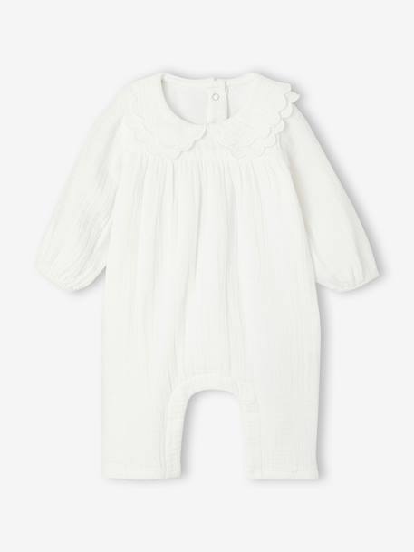 Baby jumpsuit ecru - vertbaudet enfant 