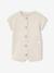 Customisable honeycomb knit sleepsuit clay beige - vertbaudet enfant 