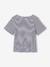 Girl's fancy bow t-shirt striped blue+yellow - vertbaudet enfant 