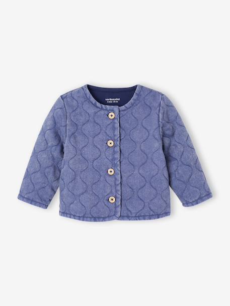 Customisable denim jacket for baby girls stone - vertbaudet enfant 