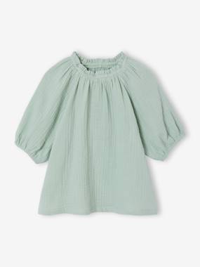 -Blouse fille en gaze de coton