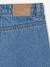 Denim Skirt with Broderie Anglaise for Girls medium blue - vertbaudet enfant 
