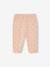 Fleece Trousers for Baby Girls old rose+rose+WHITE MEDIUM ALL OVER PRINTED - vertbaudet enfant 