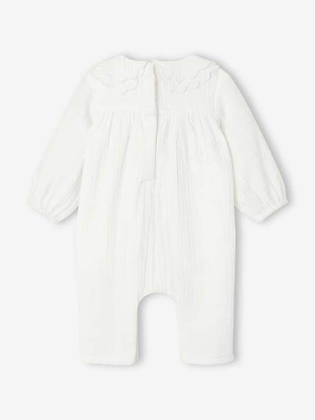 Baby jumpsuit ecru - vertbaudet enfant 