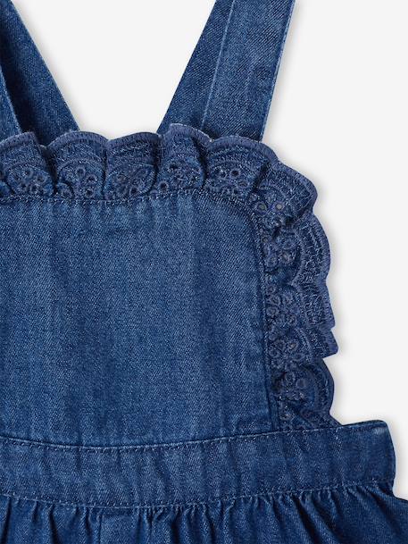 Girl's denim romper stone - vertbaudet enfant 