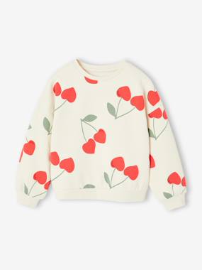Sweat fille motifs fantaisie - vertbaudet enfant Fille-Sweat fille motifs fantaisie