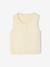 Girl's sleeveless knitted cardigan vanilla - vertbaudet enfant 