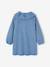 Girl's denim dress with frilled collar medium blue - vertbaudet enfant 
