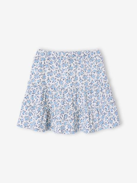 Girl's jersey skort ecru+pale pink - vertbaudet enfant 