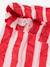 Girl's seersucker short striped red - vertbaudet enfant 