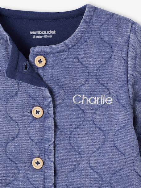 Customisable denim jacket for baby girls stone - vertbaudet enfant 
